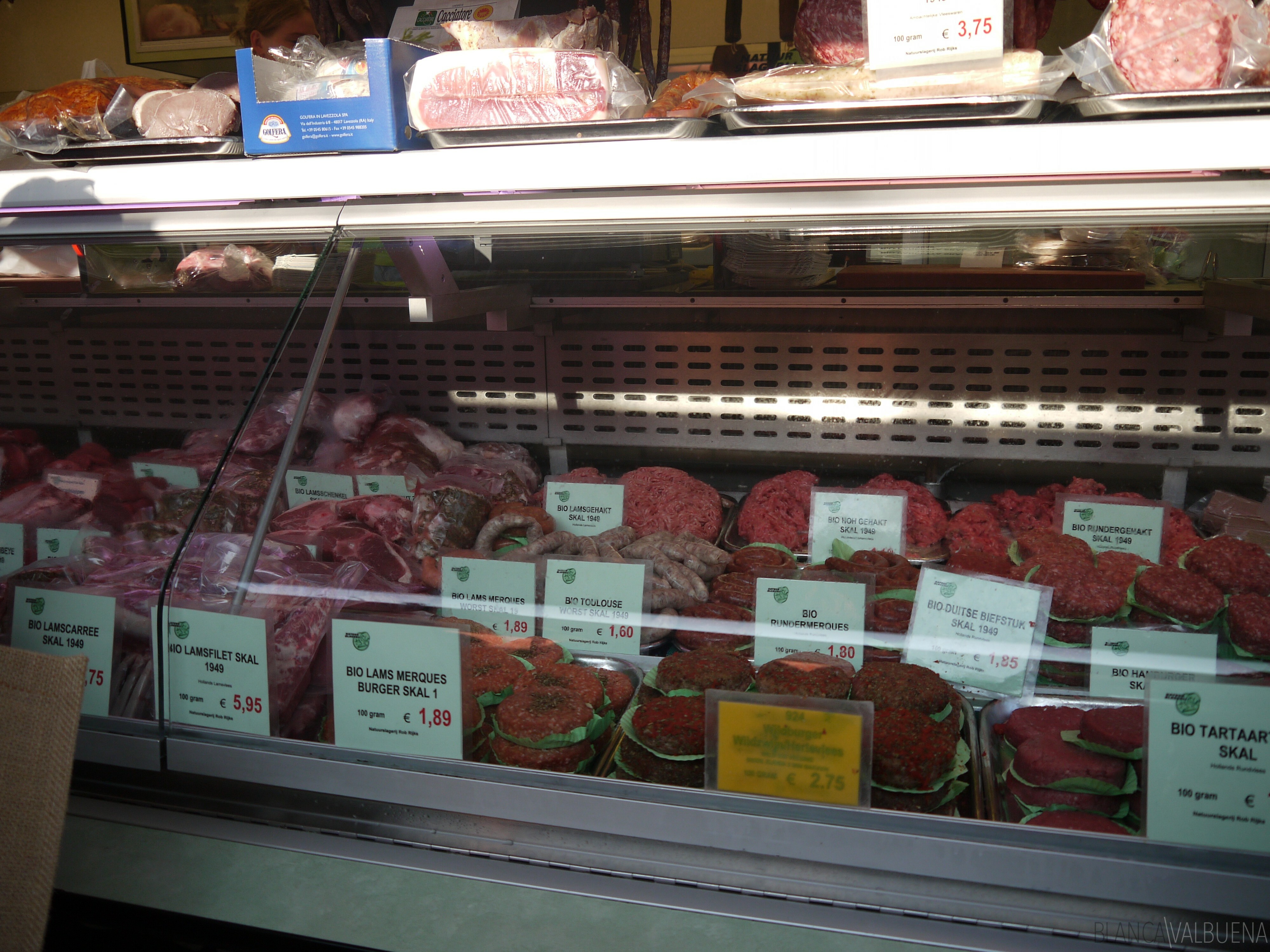 Beef purveyor at the Noordermarkt Farmers Market