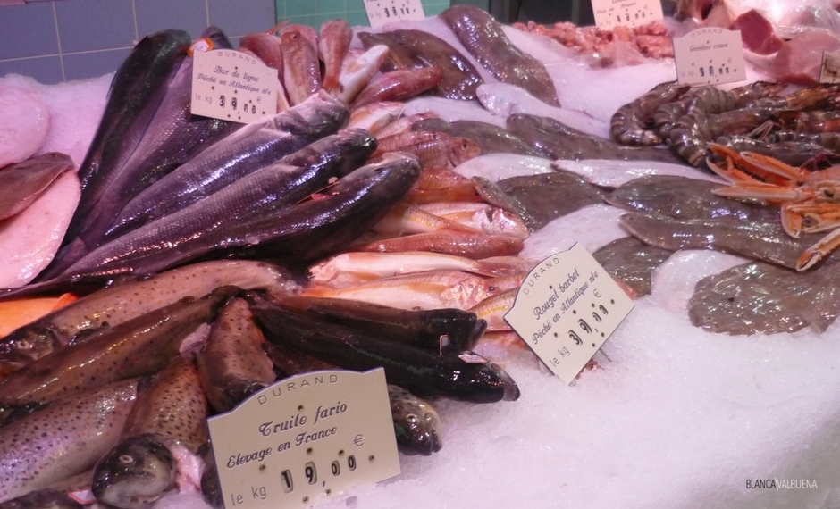 Fishmonger Durand at Les Halles de Paul Bocuse