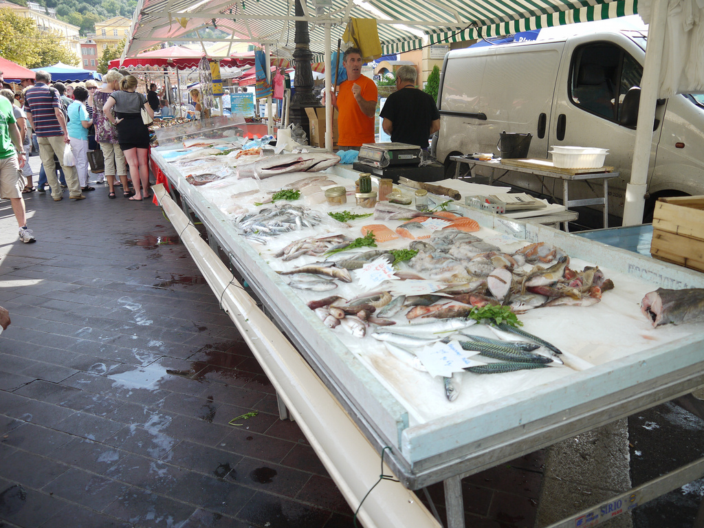 Fish Vendor Nice Farmers Market