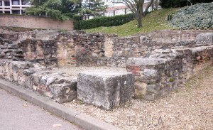 Ruins at the Fourviere Hill in Lyon France