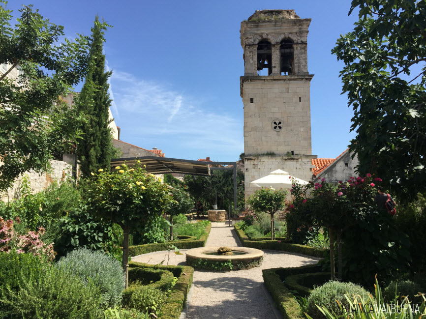 The Medieval garden at St. Lawrence in Sibenik Croatia