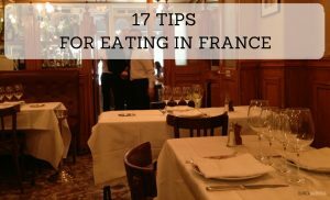 Tips so you can eat comfortably in France