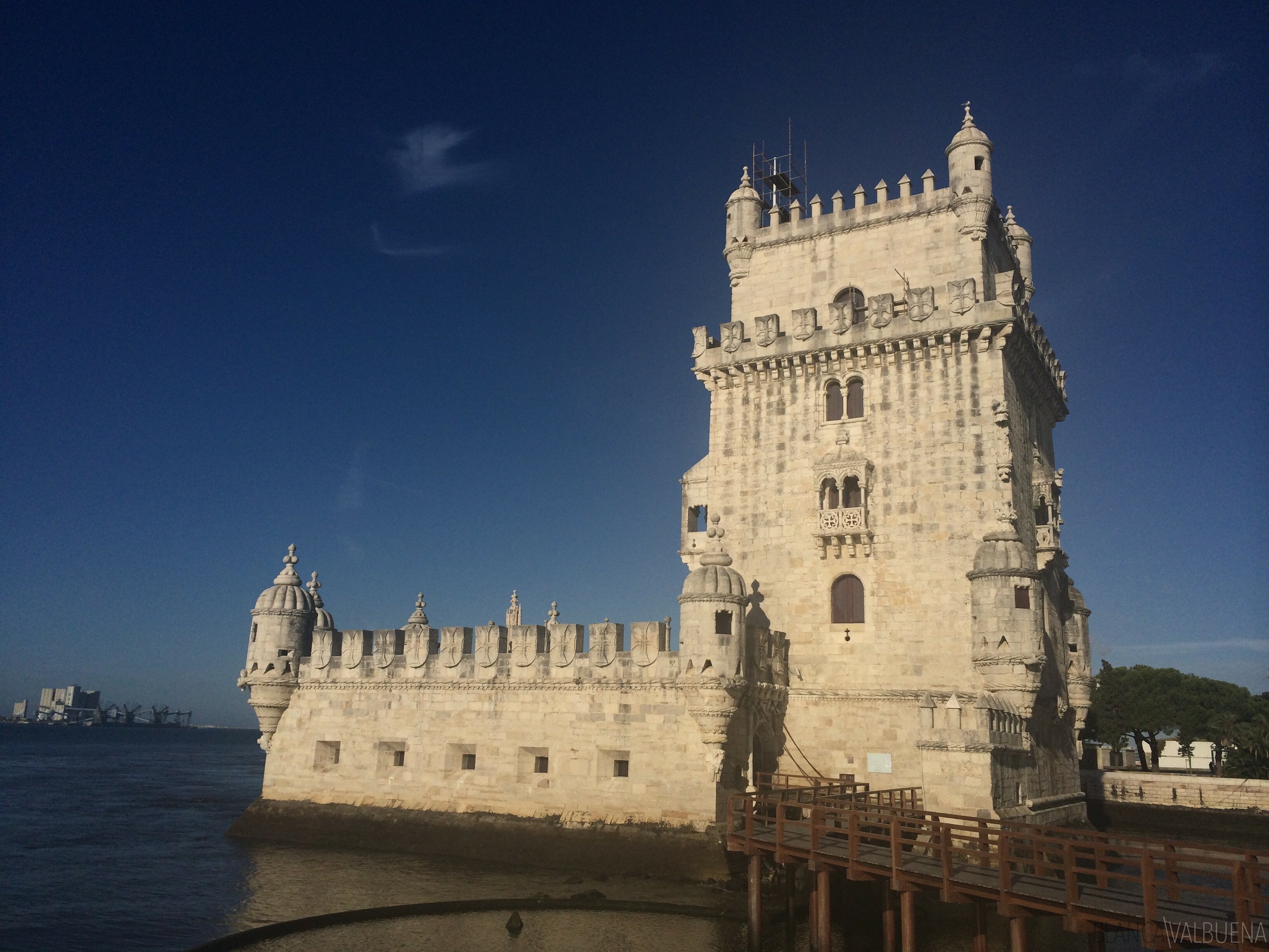 Belem's Tower is popular and the line can get long quickly