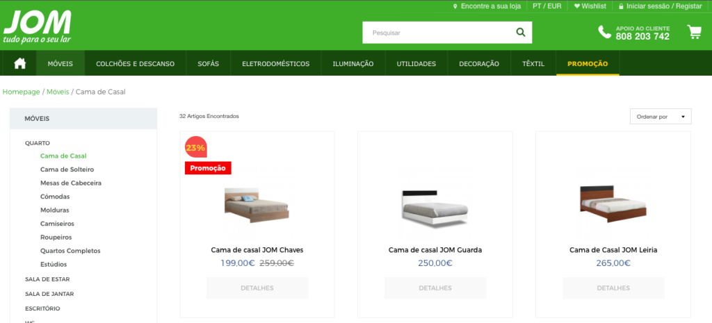 JOM is a store in Portugal where you can get affordable furniture