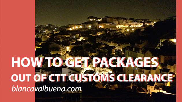 How to get package out of customs lisbon