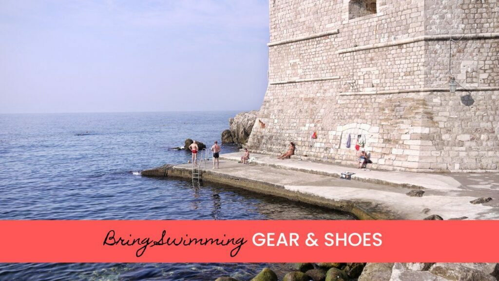 Dubrovnik Travel Tips bring water shoes