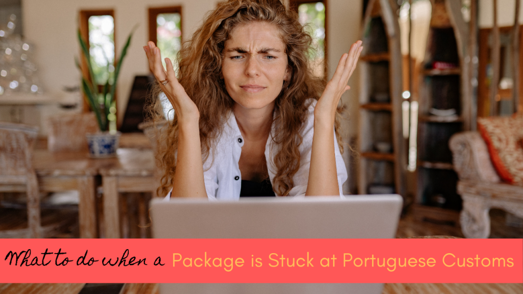 step by step process to get a package out of cusotms in portugal on CTT website