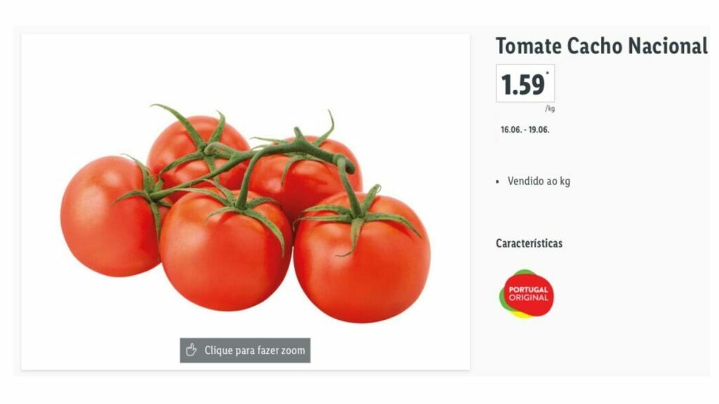 What is the price of tomatoes in Lisbon Portugal