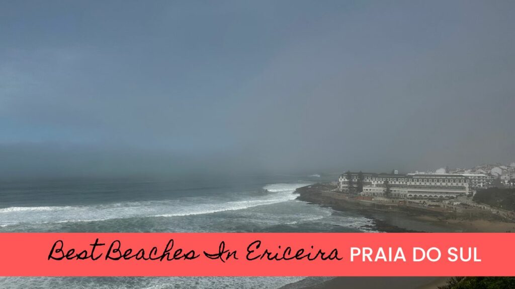 Praia do sul is one of the best beaches in under an hour from Lisbon